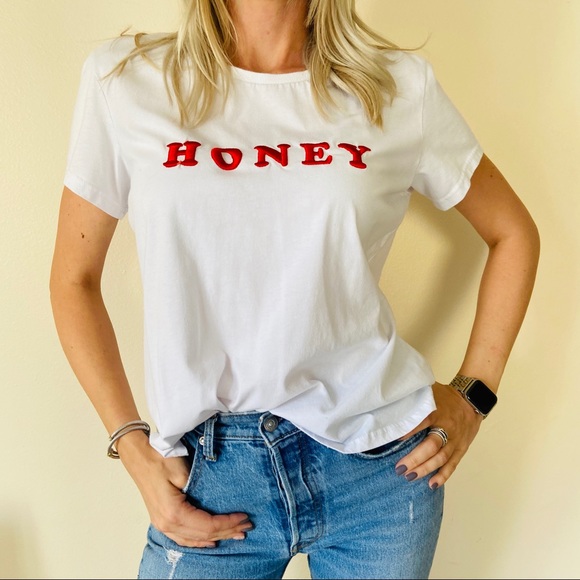 Paper heart honey graphic t-shirt top - Picture 2 of 7